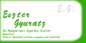 eszter gyuratz business card